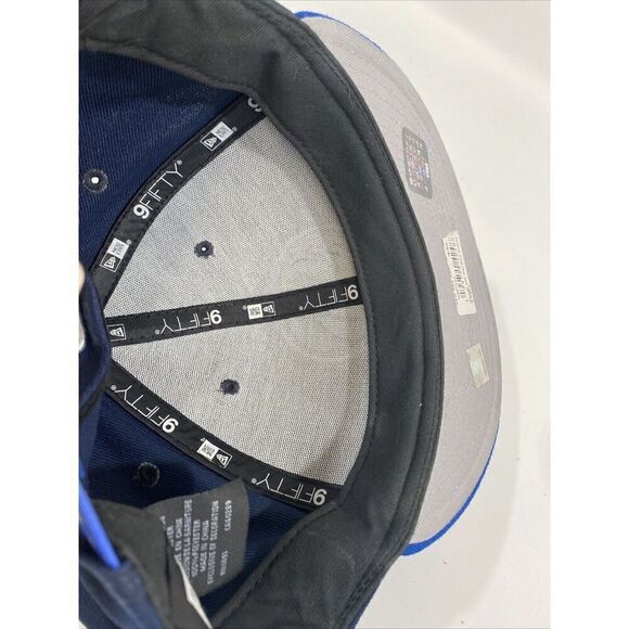 9Fifty New Era Dallas Mavericks Two Tone SnapBack Cap Hat Blue Navy - Picture 10 of 10